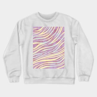 Watercolor Gold Tiger Pattern Crewneck Sweatshirt